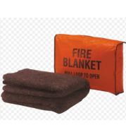Fiberglass Fire Blanket 1x1m Emergency Extinguisher | Heat-Resistant Safety Blanket for Kitchen Car Home Fire Suppression | Wall-Mount PVC Box UAE Fire Safety Best Price